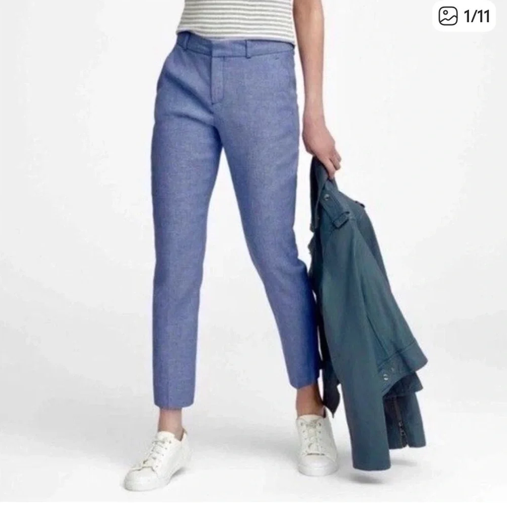 Banana Republic crop Avery linen pants
